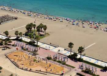 View of Misericordia beach from the rooftop