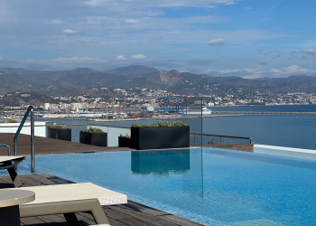 Beautiful rooftop pool